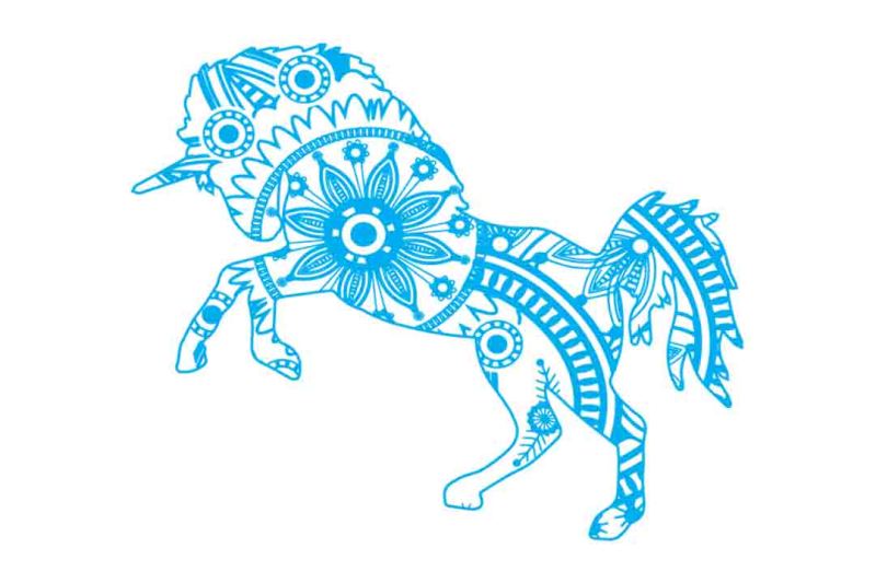 Download Free Mandala Unicorn Svg Dxf Eps Png Ai Crafter File Best Download Free Svg Files For Cricut Silhouette SVG, PNG, EPS, DXF File