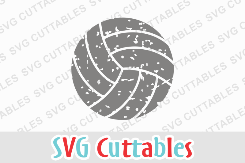 Download Free Distressed Volleyball Crafter File