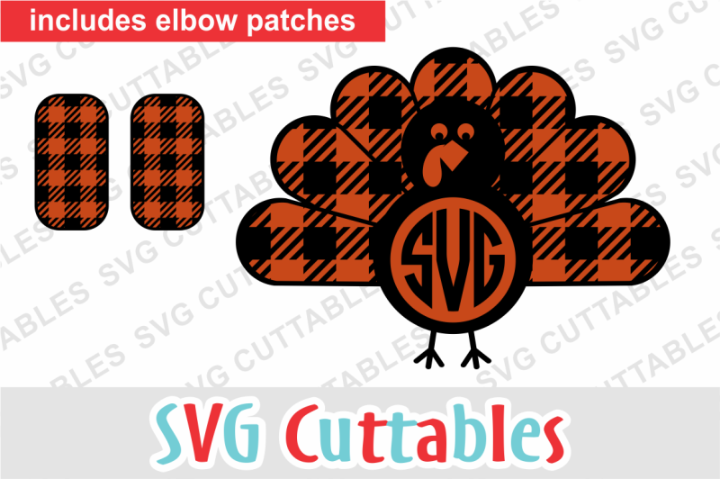 Download Free Turkey Plaid Monogram Frame Crafter File Free Svg Files For Cricut Silhouette