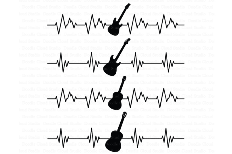 Download Heartbeat Electric Acoustic Guitar Svg Files Design Free Africa Svg File