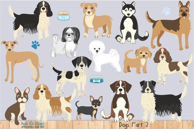 Dog Clipart Part 3 By PaperHutDesigns | TheHungryJPEG