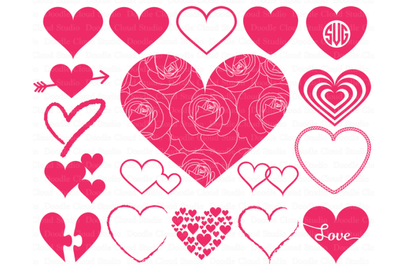 Download Free Heart Svg Heart Monogram Svg Files For Silhouette Cameo And Cricut Crafter File