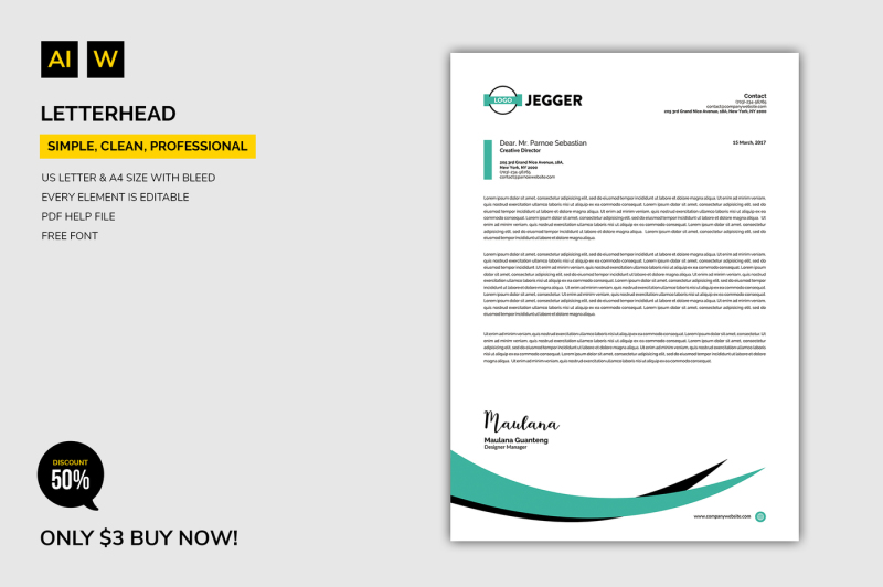 Letterhead By Machruzah | TheHungryJPEG