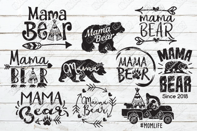 Download Free Mama Bear Svg Bundle Crafter File