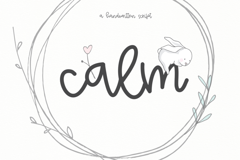 Calm A Handwritten Script By Ka Designs Thehungryjpeg Com