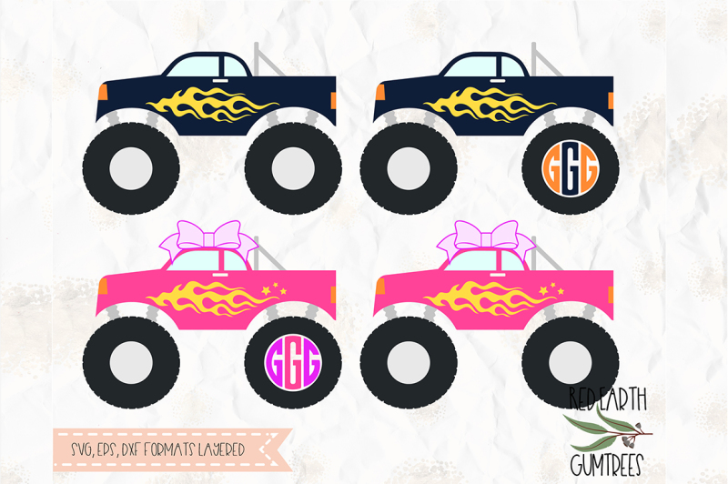 Download Free Monster Truck Svg Png Eps Dxf Pdf For Cricut Cameo Crafter File Claudia Svg Free Files SVG Cut Files