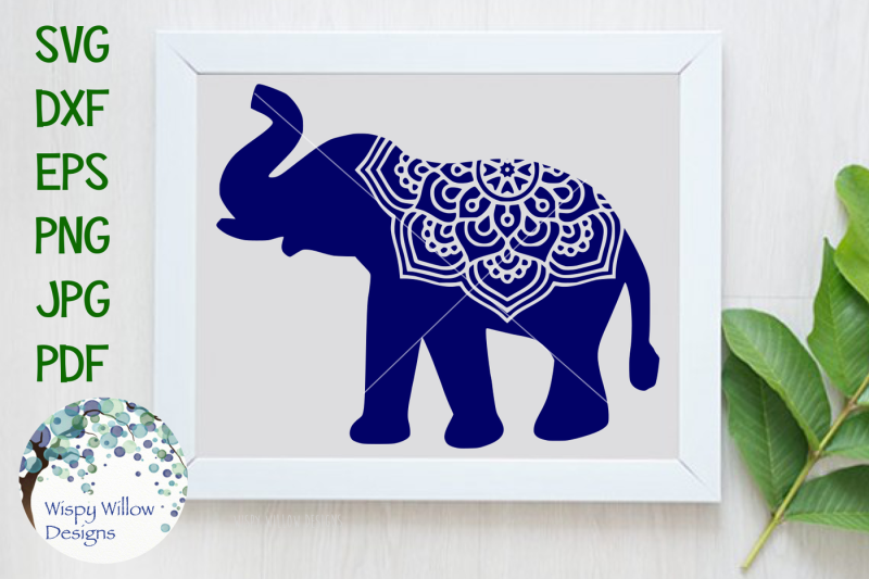 Download Free Elephant Mandala SVG/DXF/EPS/PNG/JPG/PDF Crafter File