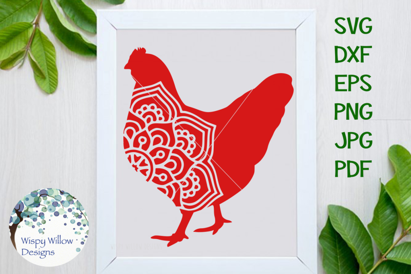 Download Free Hen Chicken Mandala SVG/DXF/EPS/PNG/JPG/PDF Crafter ...