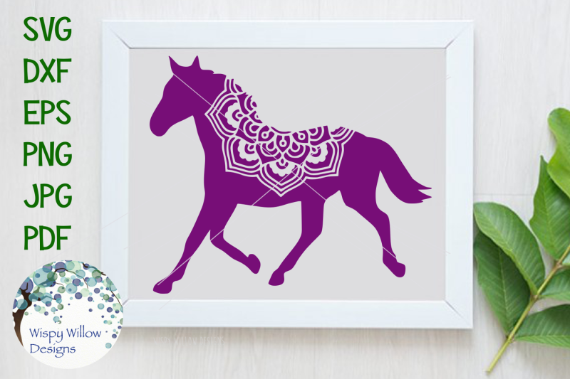 Download Free Horse Mandala SVG/DXF/EPS/PNG/JPG/PDF Crafter File ...