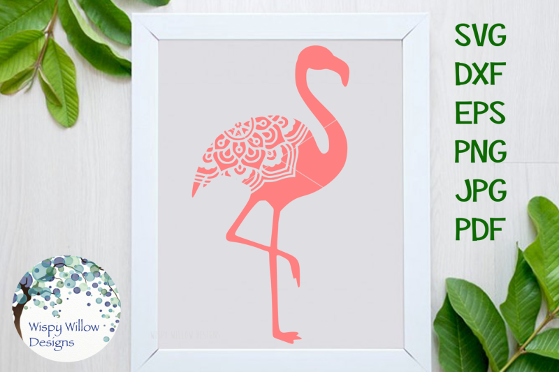 Download Flamingo Mandala SVG/DXF/EPS/PNG/JPG/PDF By Wispy Willow Designs | TheHungryJPEG.com