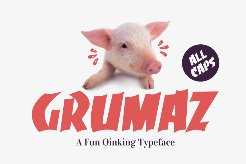 Grumaz A Free Oinking Display Font By Lovepower Thehungryjpeg Com