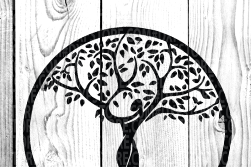 Life Of Tree Tree Tattoo Tree Vector Family Tree By Dxf Store Thehungryjpeg Com