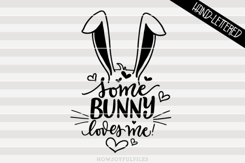 Download Free Some bunny loves me - Easter bunny - hand drawn ...