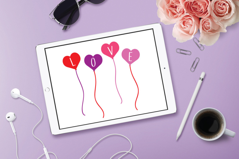 Download Free Love Balloons Svg Love Svg Dxf File Cuttable File Crafter File