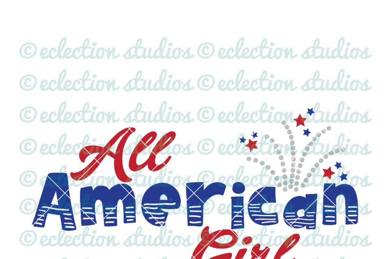 Download Free All American Girl Svg Crafter File