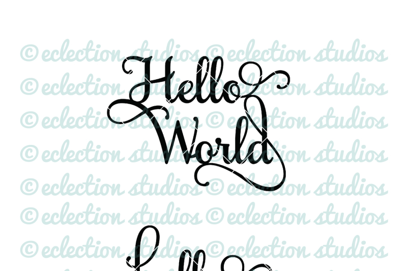 Download Free Hello World Cake Topper Svg PSD Mockup Template