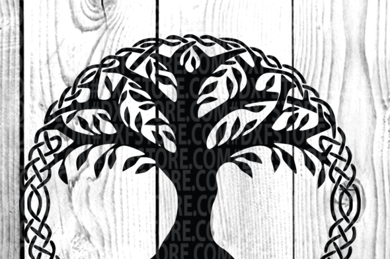Tree Life Of Tree Family Tree Svg Dxf Eps Png For Cricut And Sihlouett By Dxf Store Thehungryjpeg Com