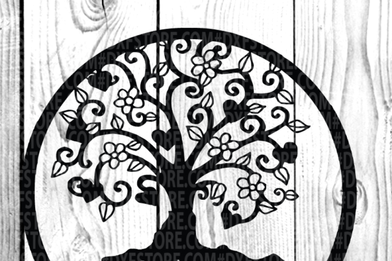 Download Tree Life Of Tree Family Tree Svg Dxf Eps Png For Cricut And Sihlouett By Dxf Store Thehungryjpeg Com