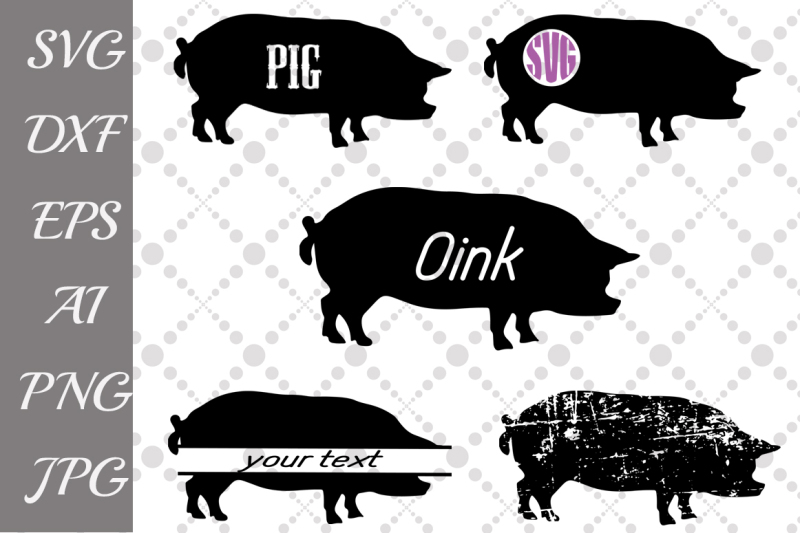 Download Free Pig Svg Farm Svg Farm Animal Svg Pig Monogram Svg Crafter File Download Free Best Ever Svg Cut Files