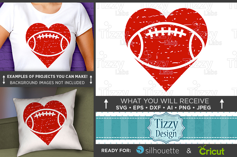 Download Football Heart Svg File Football Heart Shirt Svg Football Mom 3012 By Tizzy Labs Thehungryjpeg Com