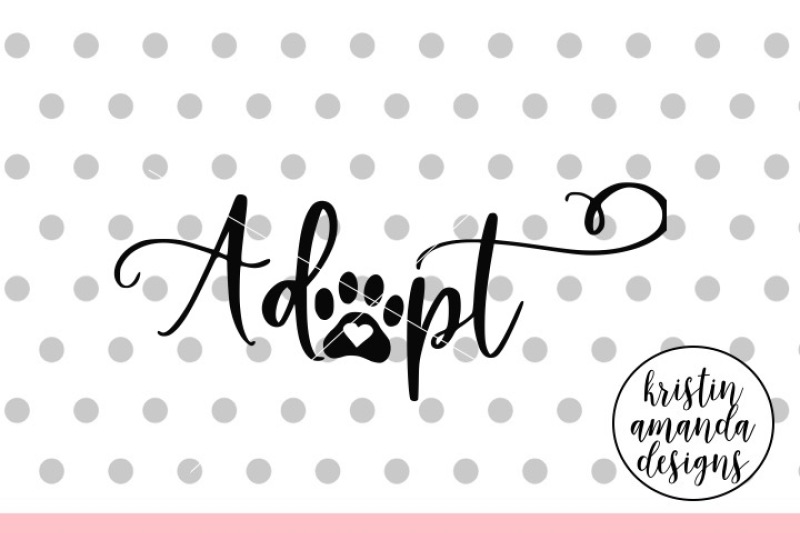 Download Free Adopt Rescue Cat Dog Svg Dxf Eps Png Cut File Cricut Silhouette PSD Mockup Template