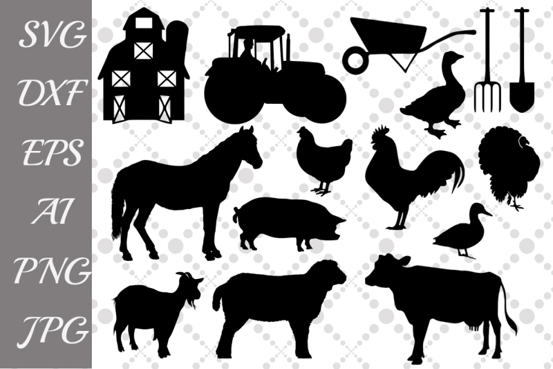 Download Free Farm Svg ,FARM ANIMALS, Farm Clipart,Animals Silhouette Crafter File - Free Svg Cut files ...