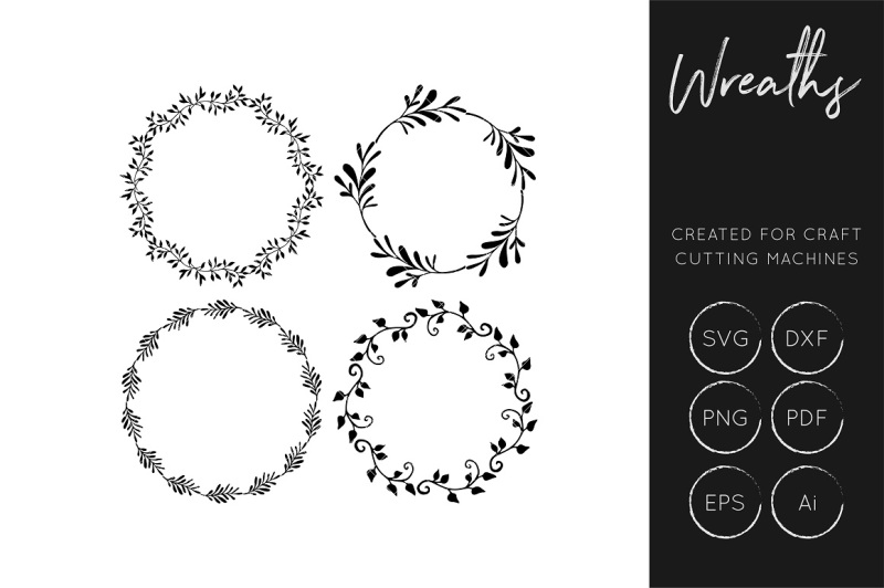 Free Wreath Svg Cut Files For Crafters Svg Dxf Ai Eps ...