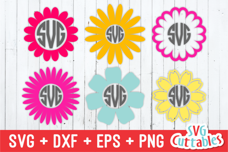 Download Flower Monogram Frames svg cut file By Svg Cuttables ...
