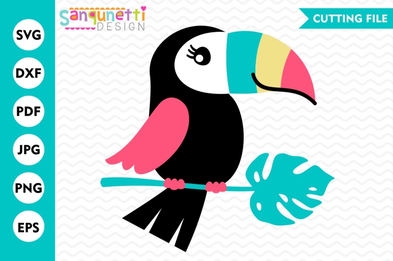 Free Toucan Parrot Svg Tropical Svg Summer Svg Download Svg Files Pirates