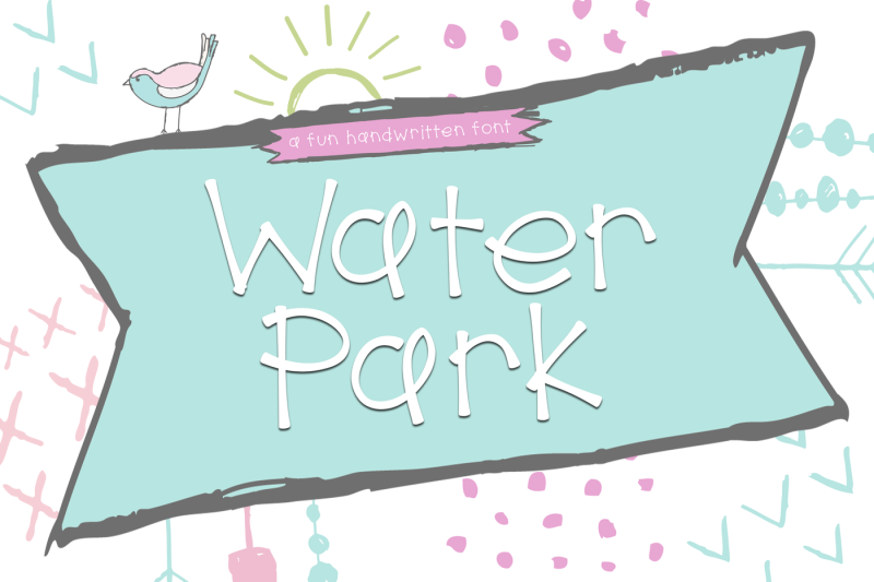 Water Park A Cute Handwritten Font By Ka Designs Thehungryjpeg Com