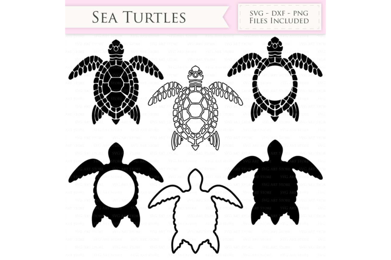 Download Sea Turtle SVG Files and Monogram By SVGArtStore ...