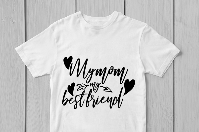 Download My Mom Is My Best Friend - Svg Cut File By CoralCuts | TheHungryJPEG.com