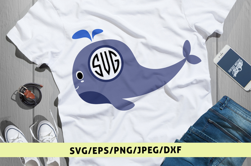 Download Free Cute Whale Svg Monogram Cut File Download Free Svg Files Creative Fabrica PSD Mockup Template