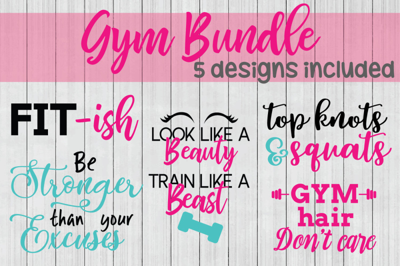 Download Gym SVG Bundle, DXF File, Cuttable File By BNR Designs ...