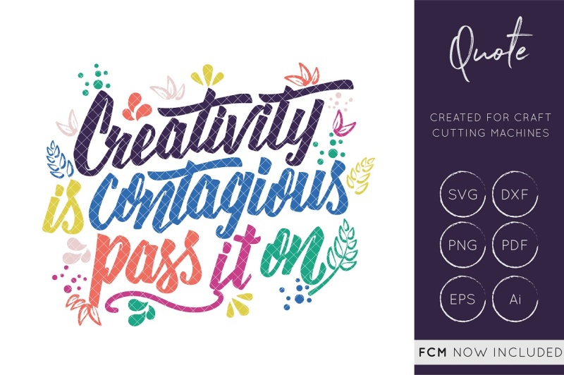 Download Free Creativity Is Contagious Pass It On Svg Cut File Crafter File