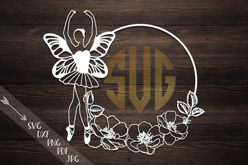 Download Ballerina Butterfly Wings Svg File Cutting Template Papercut Paper Design Free Svg File Vector