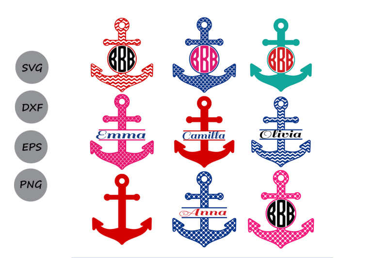 Download Free Anchor Svg Anchor Monogram Svg Monogram Frames Cut Files Crafter File Free Svg Cricut And Silhouette Cut Files