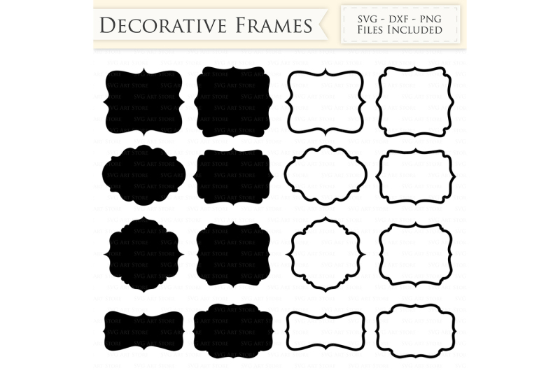 Download Free Decorative Frames Svg Files Frame Outline Crafter File Free Svg Files For Your Cricut Or Silhouette