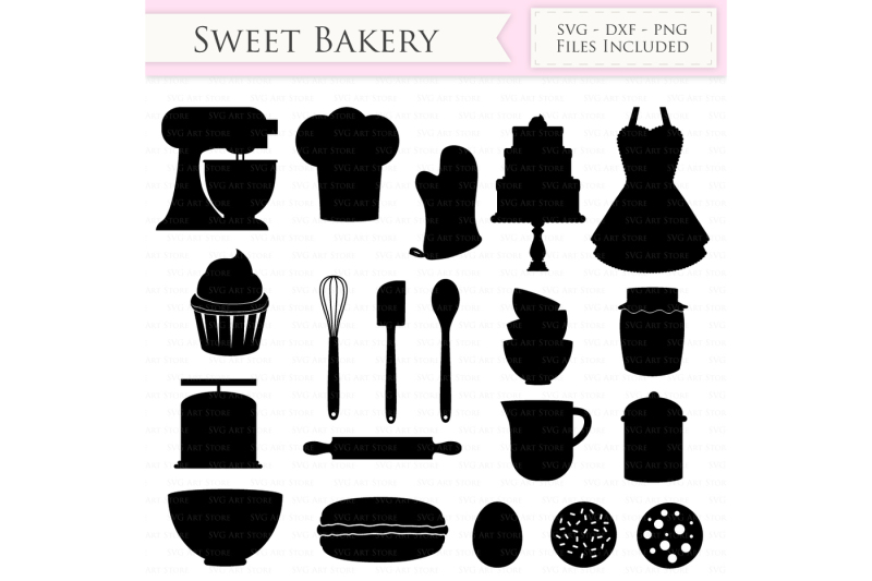 Baking SVG Bakery svg Cutting Files By SVGArtStore