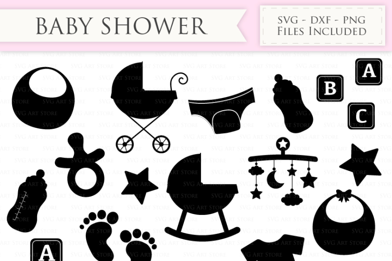 Baby Shower SVG Files - New baby SVG Cutting File By ...