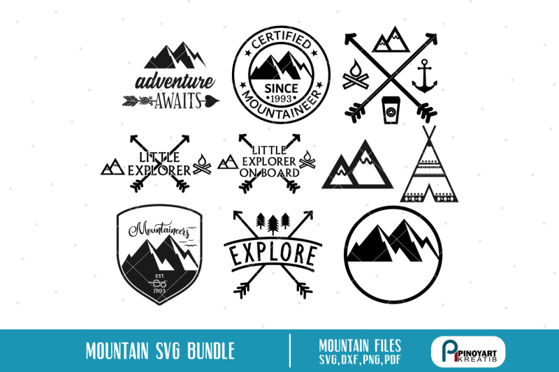 Free Mountain Svg Cut File