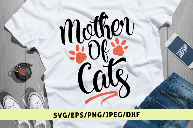 Download Mother Of Cats - Svg Cut File By CoralCuts | TheHungryJPEG.com