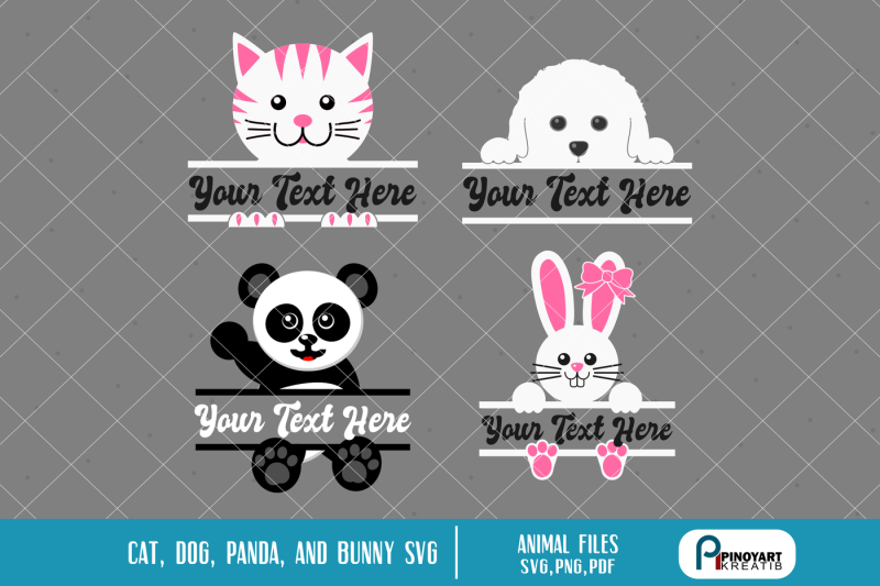 Cat Svg Dog Svg Panda Svg Bunny Svg Cat Svg File Dog Svg File Svg Scalable Vector Graphics Design Free Dinosaur Svg Cut Files