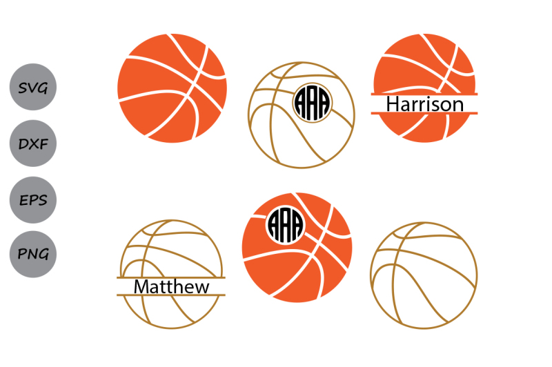 Basketball monogram svg Sports svg Sport svg- svg,dxf,eps,ai,png,pdf Cricut Silhouette Game svg Instant Download Basketball SVG