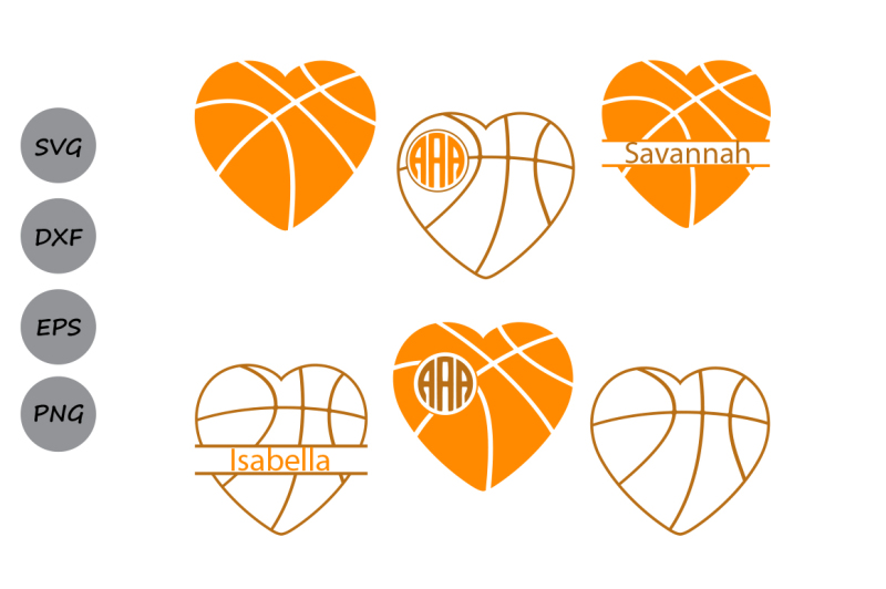 Download Free Basketball Svg Basketball Heart Svg Basketball Heart Monogram Svg Crafter File Svg Free Best Cutting Files