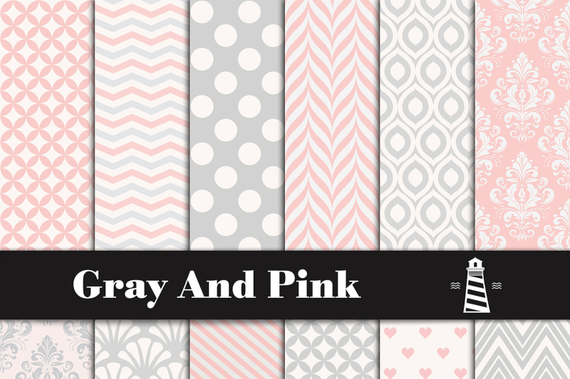 Download Free Gray And Pink Digital Paper Crafter File