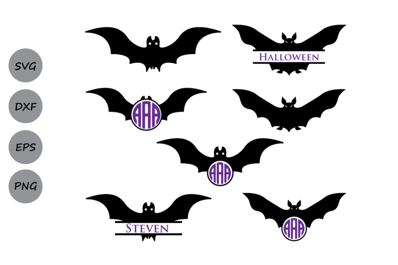 Download Free Halloween Bats Svg Halloween Svg Bats Monogram Svg Bats Silhouette SVG Cut Files