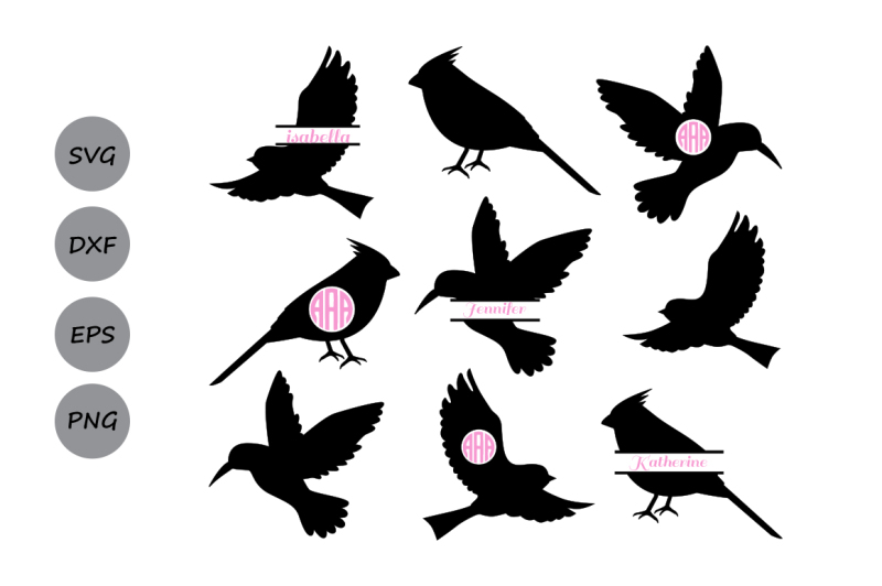 Download Birds Svg Cut Files Birds Monogram Svg Hummingbirds Svg Birds Svg