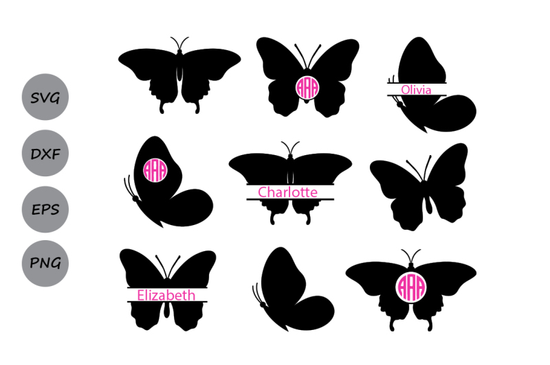 Download Free Free Butterfly Svg Butterfly Monogram Svg Butterflies Svg Silhouette Svg Crafter File SVG Cut Files