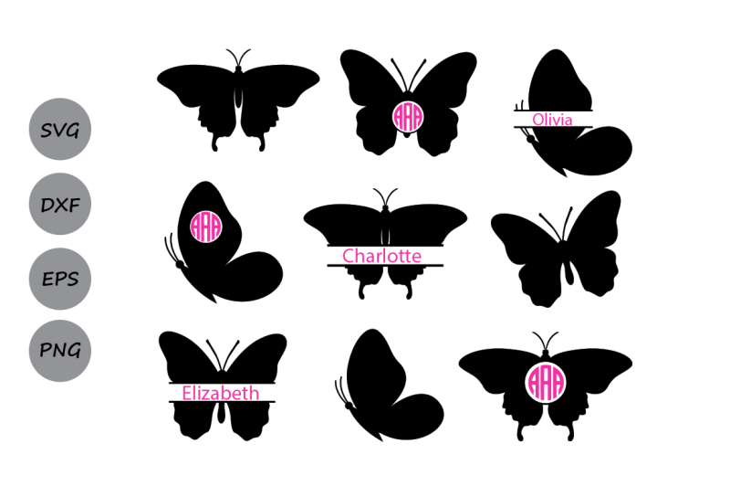 Download Free Butterfly Svg Butterfly Monogram Svg Butterflies Svg Silhouette Svg Crafter File Download Free Svg Cut Files Cricut Silhouette Design